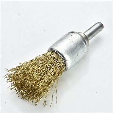 Cepillo de alambre de latón con eje ondulado