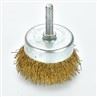 Crimped Shaft Wire Brass Brush