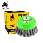 Juego de cepillos de alambre de acero inoxidable trenzado